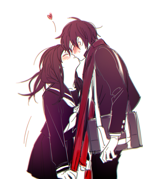 Beijos entre casais em animes